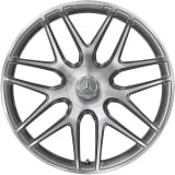 Jeu de jantes forgées AMG 22 pouces GLE V167 à rayons croisés gris titane original Mercedes-Benz