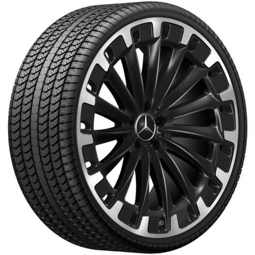 Juego de llantas AMG 22 pulgadas EQE SUV X294 multirradio negro | A2944011300 7X23-X294