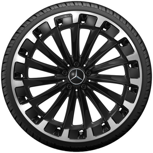 Juego de llantas AMG 22 pulgadas EQE SUV X294 multirradio negro | A2944011300 7X23-X294