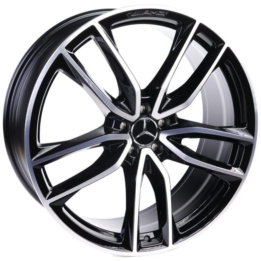 AMG 23 inch GLS X167 rims black 5-double-spoke genuine | A1674017700/7800-7X23