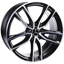 AMG 23 inch GLS X167 rims black 5-double-spoke genuine | A1674017700/7800-7X23