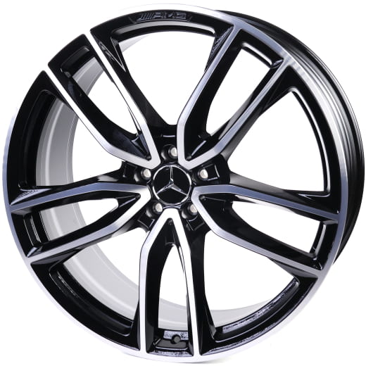 AMG 23 inch GLS X167 rims black 5-double-spoke genuine | A1674017700/7800-7X23