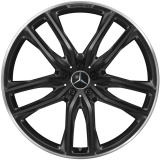 AMG 23 inch velgen GLS X167 zwart 5-dubbele spaken Original Mercedes-AMG