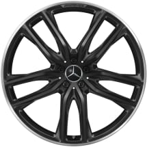 AMG 23 inch velgen GLS X167 zwart 5-dubbele spaken | A1674017700/-7800 7X72
