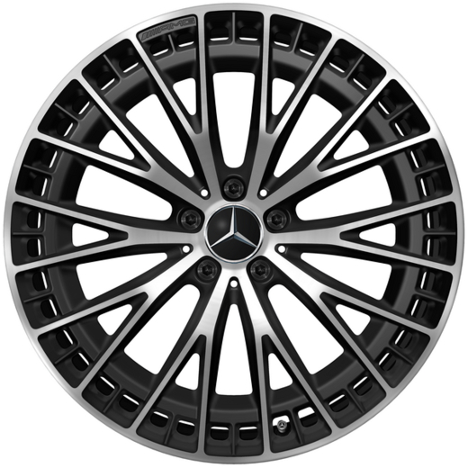 Jeu de jantes AMG EQE 43 / 53 21 pouces noir mat tourné brillant | A2954012900/3000-7X36