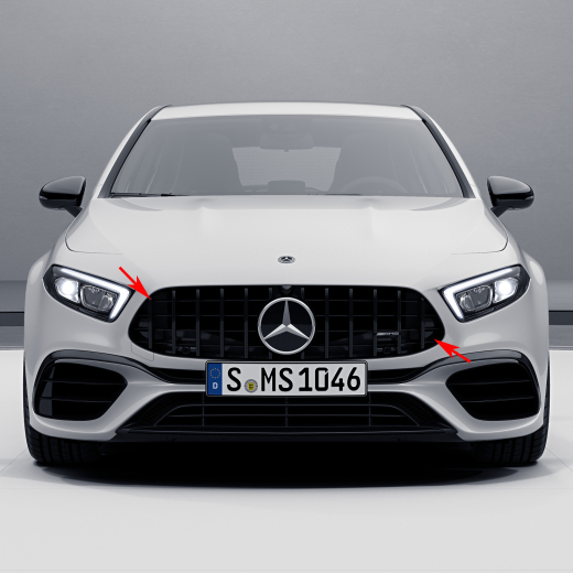 Panamericana Kühlergrill schwarz AMG A 45 A-Klasse W177 | 177-Pana-black