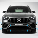 AMG 45S Aero Frontspoiler & Flaps GLA H247 Facelift Original Mercedes-Benz