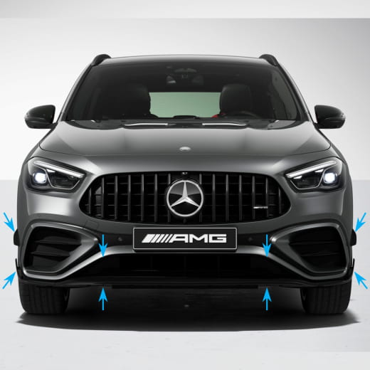 Spoiler anteriore AMG 45 Aero facelift GLA H247 originale Mercedes-Benz | H247-Aero-Front-FL