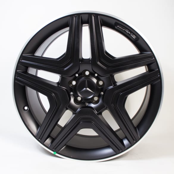 AMG 5-dubbele-spaken 21 inch velgenset zwart mat M-Klasse W166 origineel Mercedes-Benz
