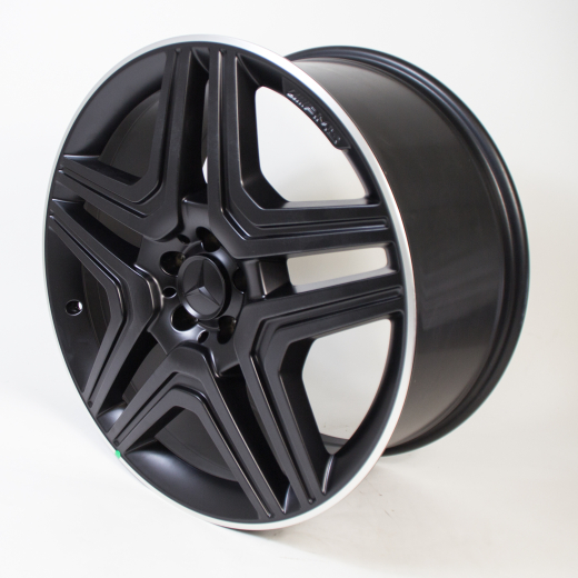 21 inch 63 AMG 5-double-spoke rims black matt M-Class W166 | A16640123027X71-B