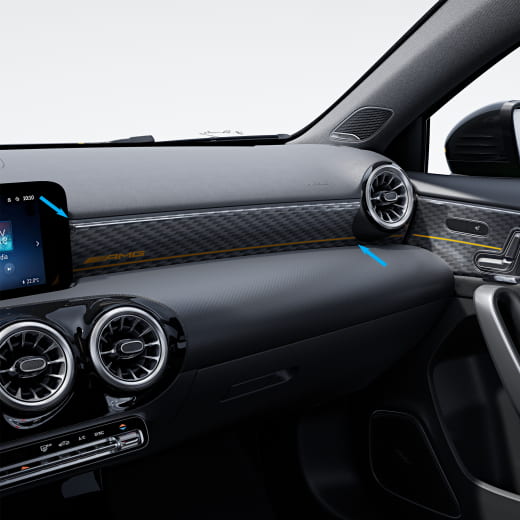 Elemento decorativo AMG A45S Final Edition Classe A 177 CLA 118 Original Mercedes-Benz | A1776801808