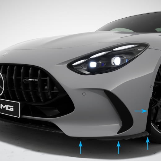 Set flic aerodinamici AMG per lip spoiler anteriore AMG GT C192 Original Mercedes-AMG | A1928854701/4801-B