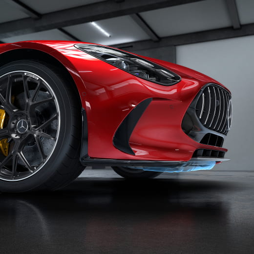 Juego de flics aerodinámicos para splitter delantero AMG GT C192 Original Mercedes-AMG | A1928854701/4801-B