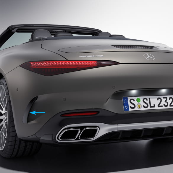 AMG Aerodynamics flaps black SL R232 Genuine Mercedes-Benz