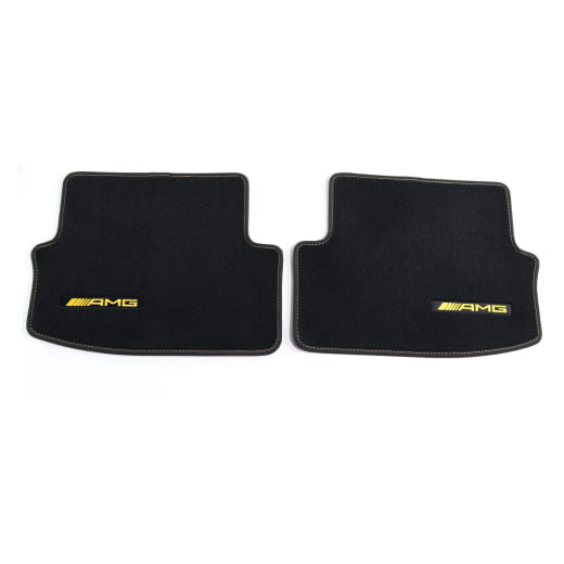 Alfombrillas de velour AMG Final Edition Clase C C205 negras Original Mercedes-AMG | A2056807911 1C88
