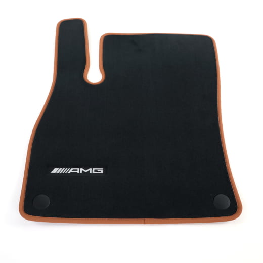 Alfombrillas AMG de velours para CLA Coupé C174 negro marrón de 3 piezas Original Mercedes-Benz | A1746808300 8H36-C174
