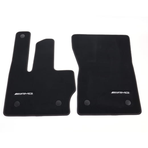 Alfombrillas AMG de velour para G-Klasse W465 negro bronce, 4 piezas, Original Mercedes-Benz | A4656806301 8H36