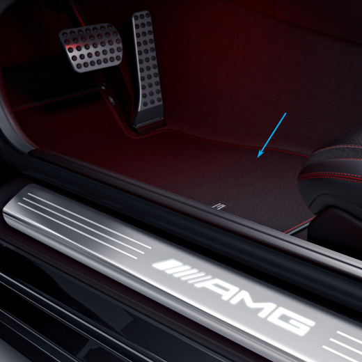 AMG automatten zwart | SLK/SLC R172 | Origineel Mercedes-B​[ | A1726805101 3E43