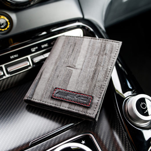 Cartera AMG BurnOut Men Wallet Destroy vs. Beauty gris | BurnOut-Cash-grau