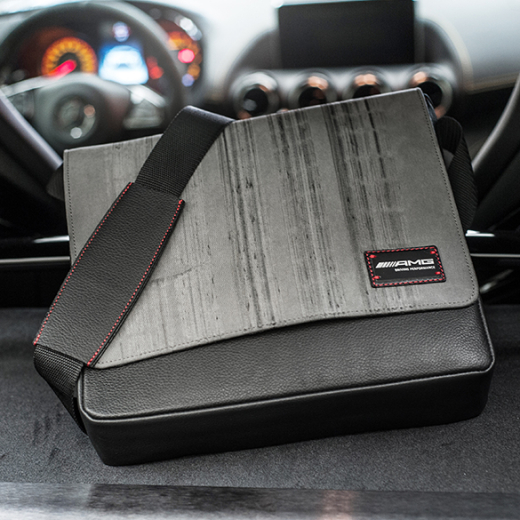 AMG BurnOut Messenger sac Destroy vs. Beauty gris | BurnOut-Messenger-grau