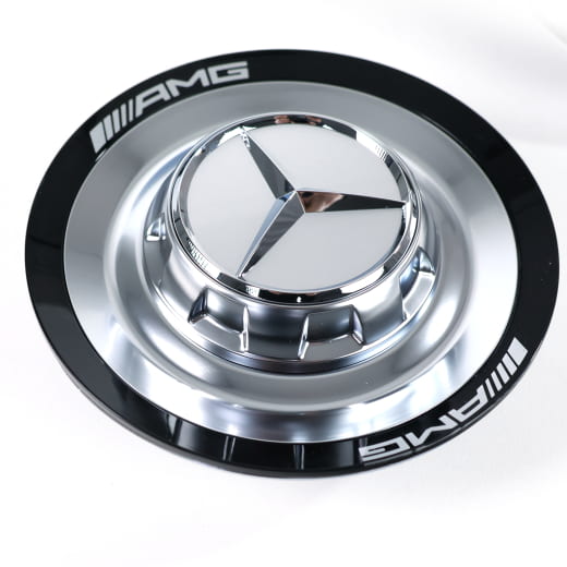 Cache moyeu AMG design de fixation centrale gris Himalaya Original Mercedes-Benz | A0004005700 7Y79-B
