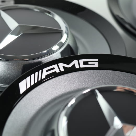 Cache moyeu AMG pour jantes forgées cache moyeu Himalaya gris original Mercedes-AMG | A0004005800 7258-B