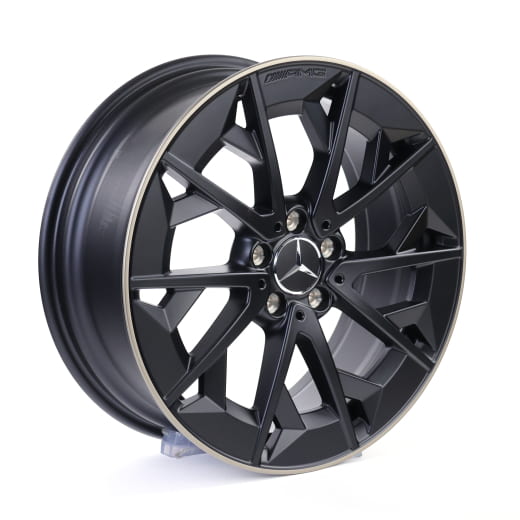 AMG car rims CLA X178 Shooting Brake 19 Zoll black matt gold Original Mercedes-Benz | A1744011400 9Z46-X178