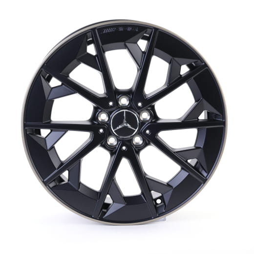 AMG car rims CLA X178 Shooting Brake 19 Zoll black matt gold Original Mercedes-Benz | A1744011400 9Z46-X178
