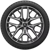AMG car rims S-Class Saloon W223 20 inch black glossy mached | A2144015500/2234018400 7Y75