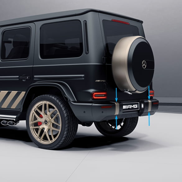 AMG carrosserie onderdelen achterbumper G-Klasse W463A Final Edition kalahari gold Original Mercedes