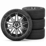 Cerchi invernali AMG GLC Coupé C254 20 pollici nero opaco Michelin