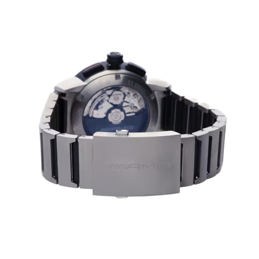 Chronographe automatique AMG en acier inoxydable et titane pour homme | B66959856