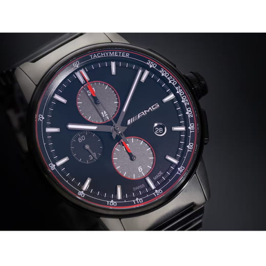 Cronografo automatico AMG in acciaio inossidabile e titanio, uomo | B66959856