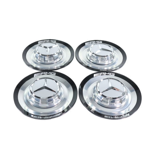 Tapacubos AMG de cubo de rueda para llantas forjadas cromado | A0004006400 7756