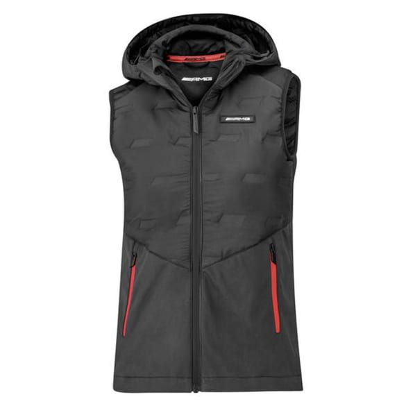 AMG Dames Hybridvest zwart rood Origineel Mercedes-AMG