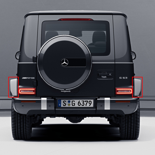 Extensions d’ailes AMG G 63 AMG Original Mercedes-Benz 463A essieu arrière | G63-AMG-rvha-463A