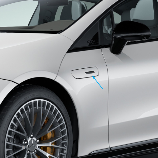 AMG embleem 4Matic+ zwart spatbord EQS V297 | A2958172100-K