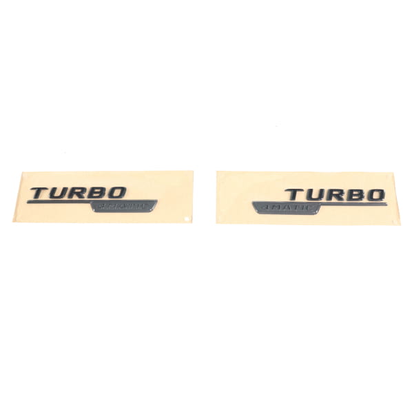 Turbo 4MATIC embleem zwart set origineel Mercedes-AMG | A1778177600/7800