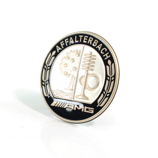 Emblema AMG Affalterbach capó / paragolpes A0008172009 | Affalterbach-Emblem-gold