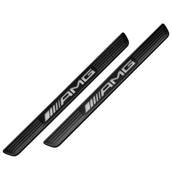 AMG exchange cover door sill black/white compact models genuine Mercedes-Benz