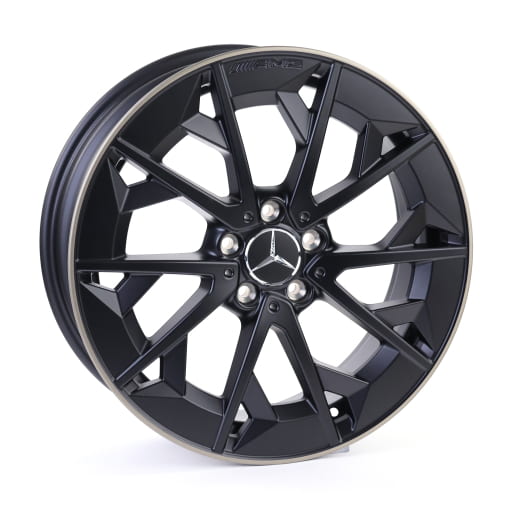 AMG Felgen CLA X178 Shooting Brake 19 Zoll schwarz matt gold Original Mercedes-Benz | A1744011400 9Z46-X178