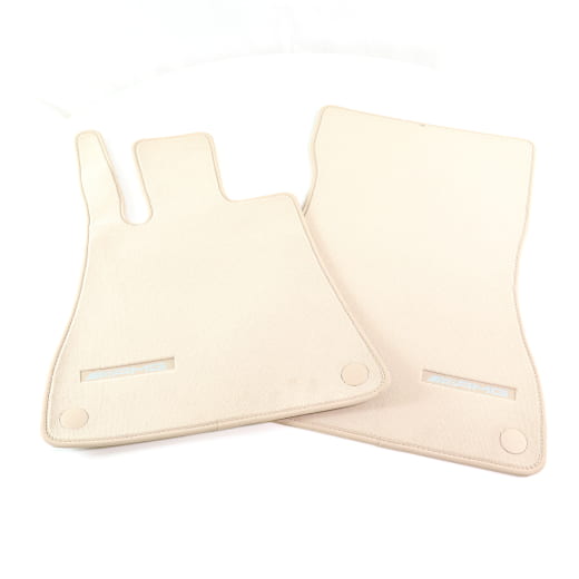 AMG floor mats velour mats SL R232 AMG GT C192 macchiatobeige 2-piece | A2326802703 8U20