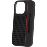 Funda AMG para iPhone 14 Pro negro rojo silicona original Mercedes-AMG
