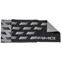 AMG gebreide sjaal zwart grijs unisex | B67960041