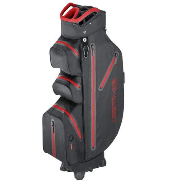 AMG golfbag golftas met 14 vakken zwart rood Original Mercedes-AMG Collection