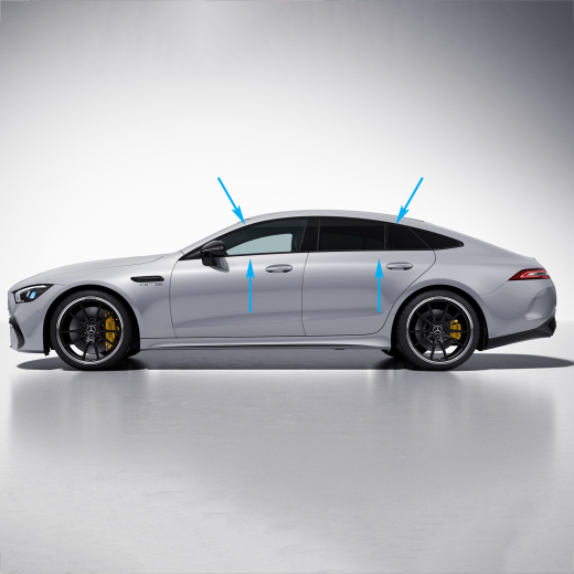 Baguettes pack nuit AMG GT X290 kit original Mercedes-Benz | GT4-Night-Zierleisten