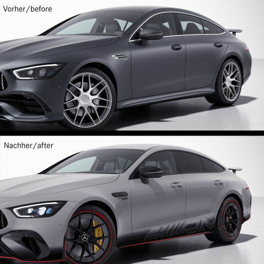 Baguettes pack nuit AMG GT X290 kit original Mercedes-Benz | GT4-Night-Zierleisten