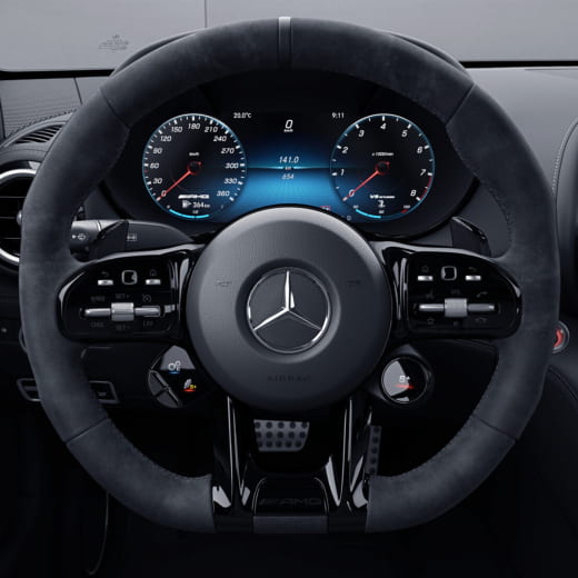 AMG GT C190 Night Paket Lenkradblenden Original Mercedes | Night-Paket-Lenkrad-K