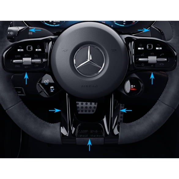 AMG GT C190 Night Paket Black Series Lenkradblenden Original Mercedes-Benz