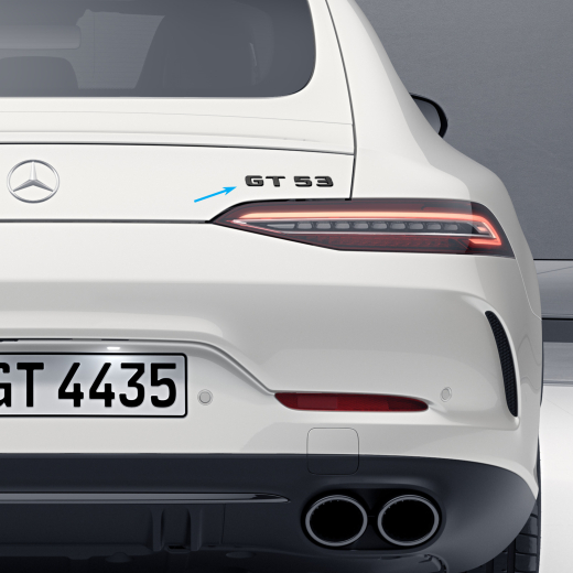 Scritta AMG "GT53" nero AMG GT coupé 4 porte X290  | A2908174100